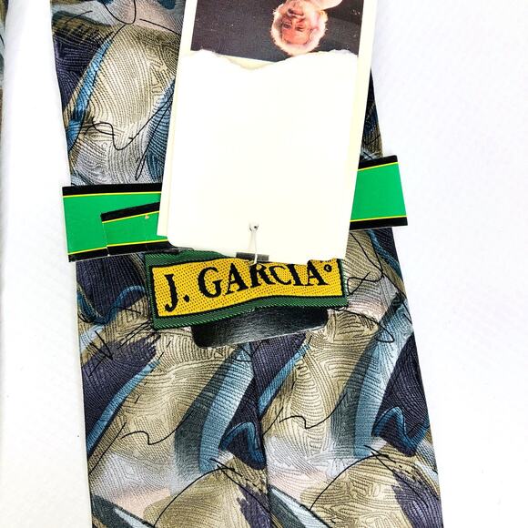 Jerry Garcia Drummers Collection Thirty-Two 1996 100% Silk Tie -  NEW! - Picture 5 of 6